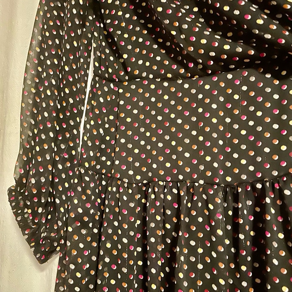 NWT Signature by Robbie Bee Multicolor Polka Dot Dress— Size 8